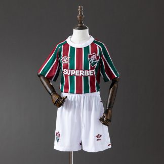 Fluminense 2025/26 Hemmaställ Barn Fotbollströja med Shorts