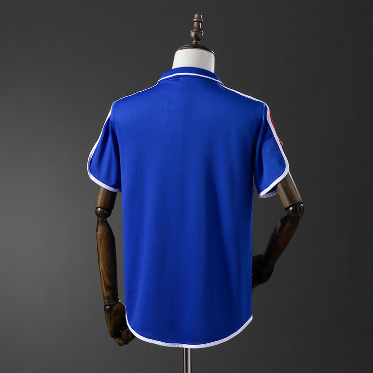 Frankrike 2000 Hemmatröja Retro Herr Fotbollströja