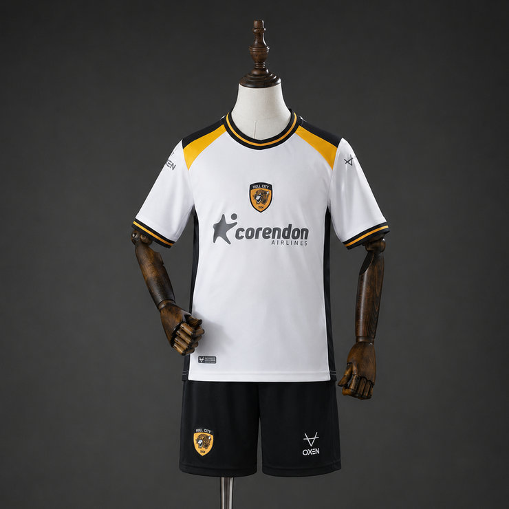 Hull City 2026/27 Bortaställ Barn Fotbollströja med Shorts
