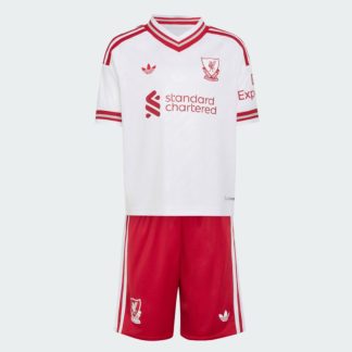 Liverpool FC 2026/27 Bortatröja Barn Kortärmad Fotbollströja Set med Shorts