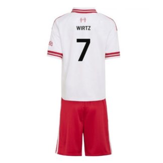 Liverpool FC 2026/27 Florian Wirtz 7 Barn Bortaställ med shorts