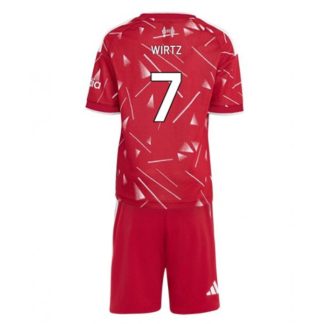 Liverpool FC 2026/27 Florian Wirtz 7 Barn Hemmaställ med shorts