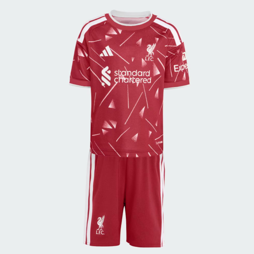 Liverpool FC 2026/27 Hemmatröja Barn Kortärmad Fotbollströja Set med Shorts