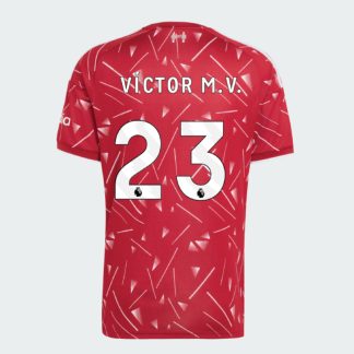 Liverpool FC 2026/27 Hemmatröja Víctor Muñoz 23 Herr Fotbollströja