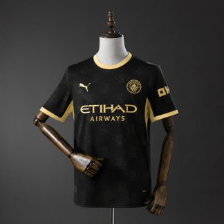 Manchester City Bortatröja 2026/27 Svart/Guld Herr Fotbollströja