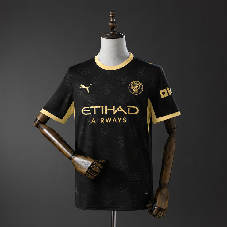 Manchester City Bortatröja 2026/27 Svart/Guld Herr Fotbollströja