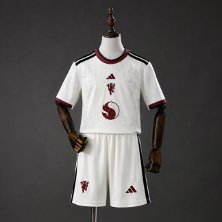 Manchester United 2026/27 Tredjeställ Barn Fotbollsställ med Shorts