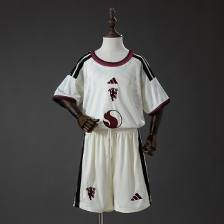 Manchester United 2026/27 Tredjeställ Barn Kortärmad med Shorts