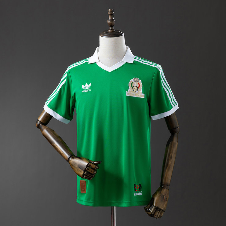 Mexiko VM 1986 Hemmatröja Retro Herr Fotbollströja