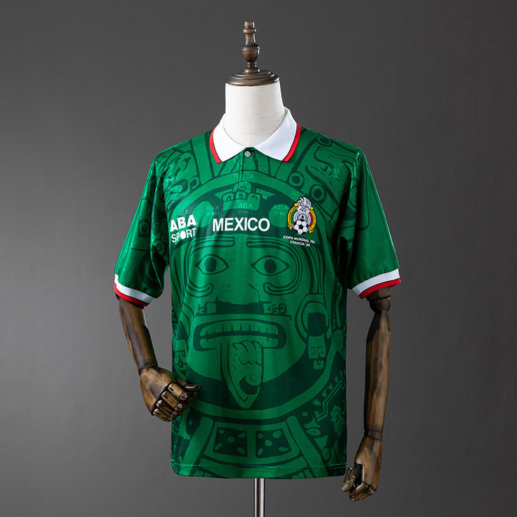 Mexiko VM 1998 Hemmatröja Retro Herr Fotbollströja