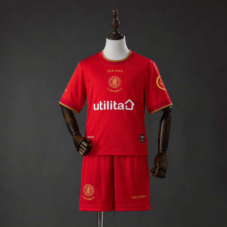 Middlesbrough 2026/27 Hemmaställ Barn Fotbollströja med Shorts