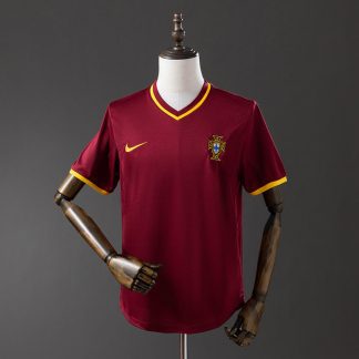 Portugal 2000 Hemmatröja Retro Herr Fotbollströja