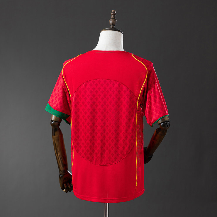 Portugal EM 2004 Hemmatröja Retro Herr Fotbollströja