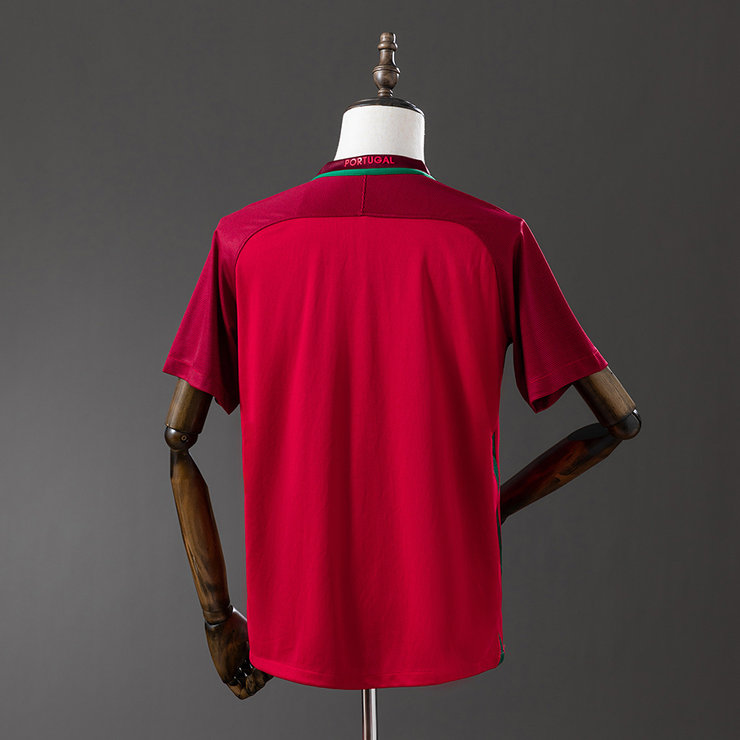 Portugal EM 2016 Hemmatröja Retro Herr Fotbollströja