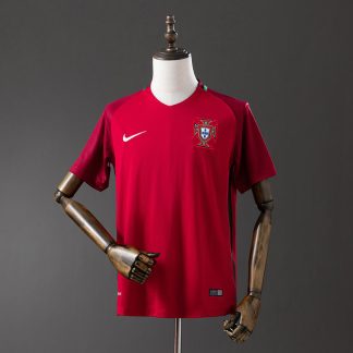 Portugal EM 2016 Hemmatröja Retro Herr Fotbollströja