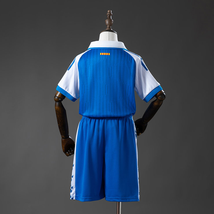 RCD Espanyol 2025/26 Hemmaställ Barn Fotbollströja med Shorts