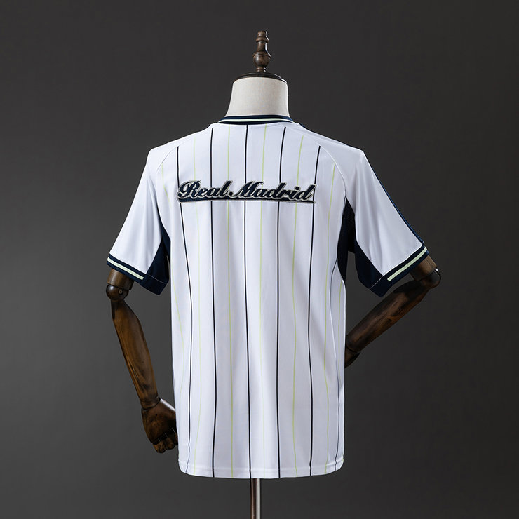 Real Madrid 2025/26 Baseballtröja US Pack Vit Herr