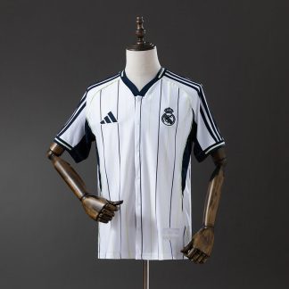 Real Madrid 2025/26 Baseballtröja US Pack Vit Herr