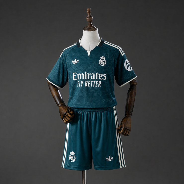 Real Madrid 2026/27 Bortaställ Barn Fotbollsställ med Shorts