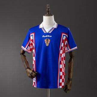 Retro Kroatien 1998 Bortatröja Herr Fotbollströja