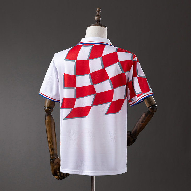 Retro Kroatien 1998 Hemmatröja Herr Fotbollströja