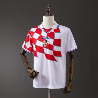 Retro Kroatien 1998 Hemmatröja Herr Fotbollströja
