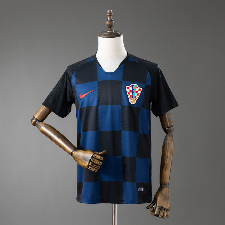 Retro Kroatien 2018 Bortatröja Herr Fotbollströja