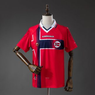Retro Norge 1997/98 Hemmatröja Herr Fotbollströja