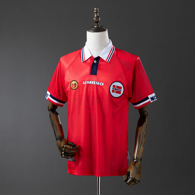 Retro Norge 1998/99 Hemmatröja Herr Fotbollströja