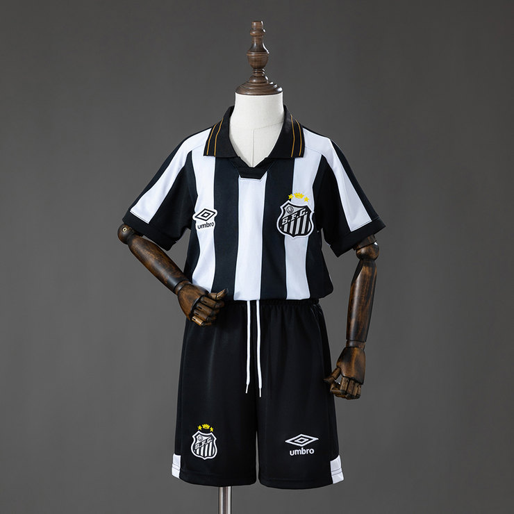 Santos 2026/27 Bortaställ Barn Fotbollströja med Shorts