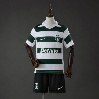 Sporting CP 2026/27 Hemmaställ Barn Fotbollströja med Shorts