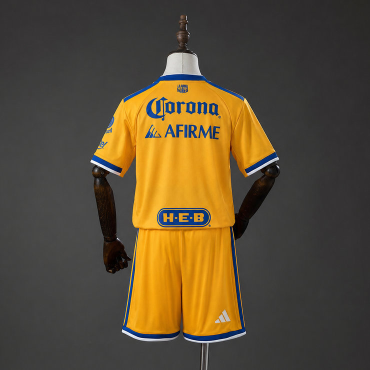 Tigres UANL 2026/27 Hemmaställ Barn Fotbollströja med Shorts