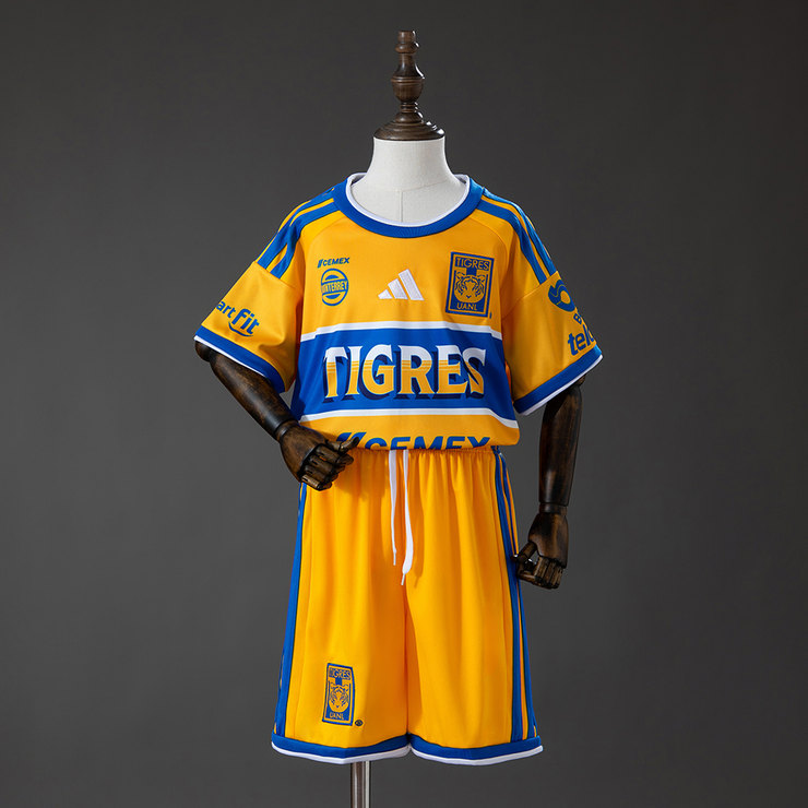 Tigres UANL 2026/27 Hemmaställ Barn Gul med Shorts