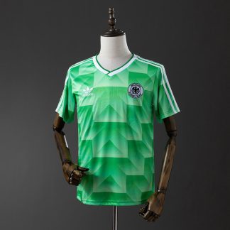 Tyskland EM 1988 Bortatröja Retro Herr Fotbollströja