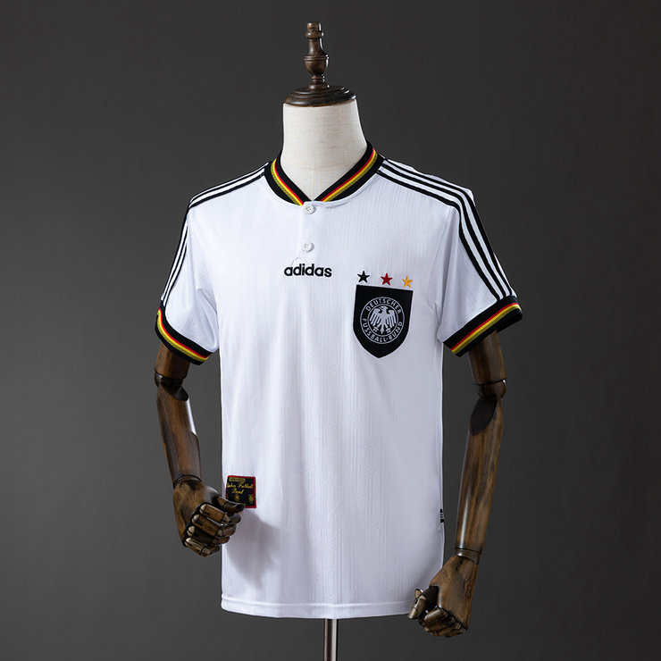 Tyskland EM 1996 Hemmatröja Retro Herr Fotbollströja