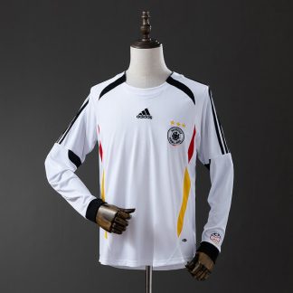 Tyskland VM 2006 Hemmatröja Långärmad Retro Herr Fotbollströja