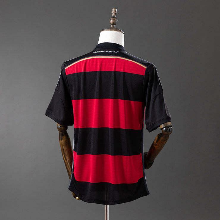 Tyskland VM 2014 Bortatröja Retro Herr Fotbollströja