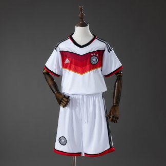 Tyskland VM 2014 Hemmatröja Retro Barn Fotbollsställ