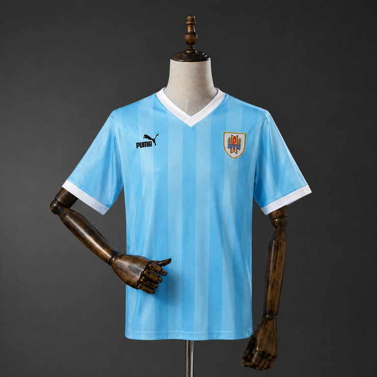 Uruguay 1990 Hemmatröja Retro Herr Fotbollströja
