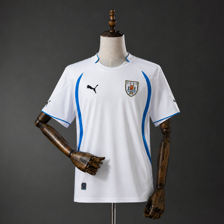 Uruguay 2010 Bortatröja Retro Herr Fotbollströja