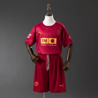 Valencia 2025/26 Bortatröja Barn Fotbollsställ med Shorts