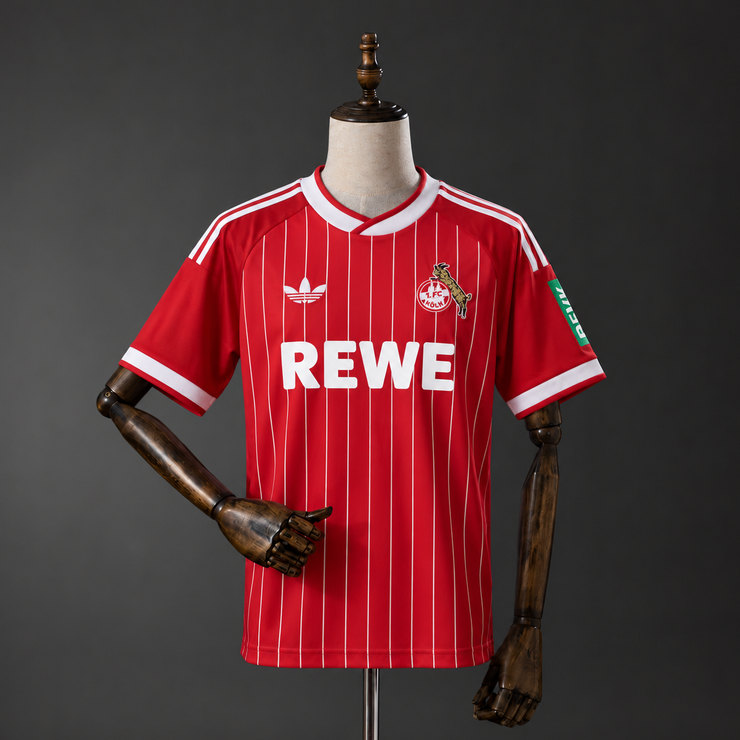 1. FC Köln 2026/27 Bortatröja Herr Röd Fotbollströja