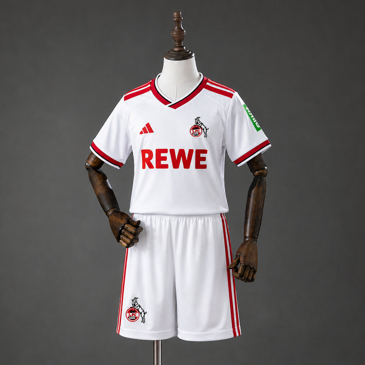 1. FC Köln 2026/27 Hemmatröja Barn Fotbollsställ med Shorts
