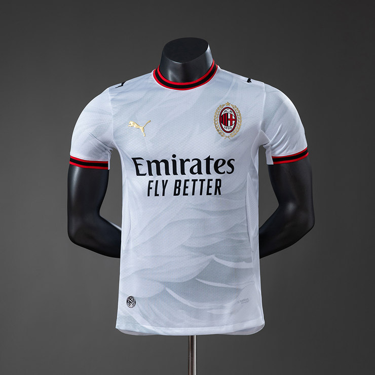 AC Milan 2026/27 Bortatröja Herr Spelarversion Vit Fotbollströja
