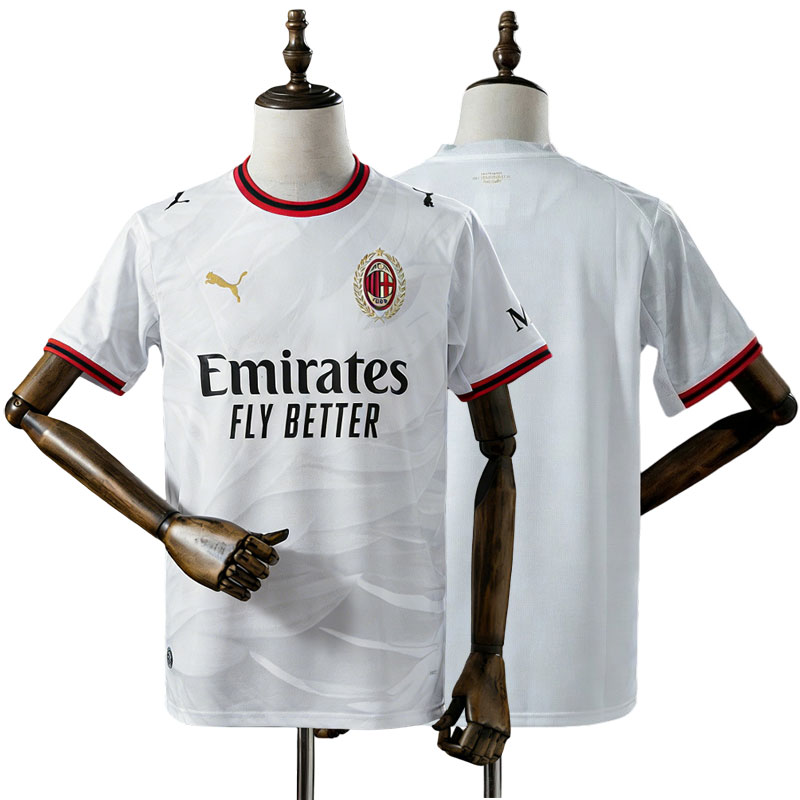 AC Milan 2026/27 Bortatröja Herr Vit Guld Fotbollströja