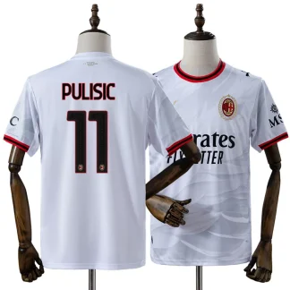 AC Milan 2026/27 Christian Pulisic 11 Bortatröja Herr Vit Fotbollströja