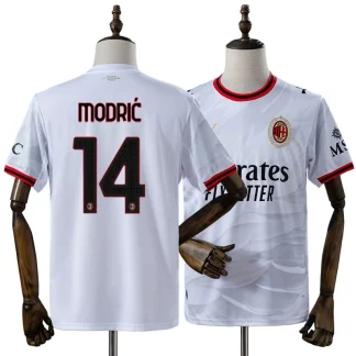 AC Milan 2026/27 Luka Modrić 14 Bortatröja Herr Vit Fotbollströja