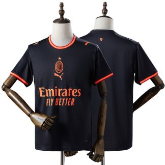 AC Milan 2026/27 Tredjetröja Herr Svart Röd Fotbollströja