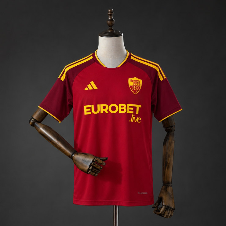 AS Roma 2026/27 Hemmatröja Herr Mörkröd Fotbollströja
