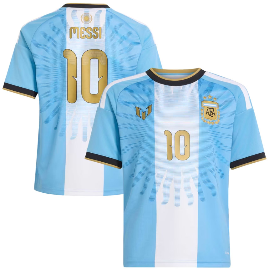 Argentina 2026 Messi 10 Specialutgåva Avskedströja Barn Fotbollströja